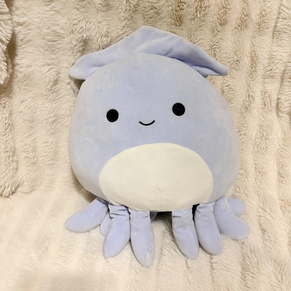 Squishmallow Stacy the Squid – 12” Plush| No Tag | Pastel Blue Squid | - Picture 2 of 6